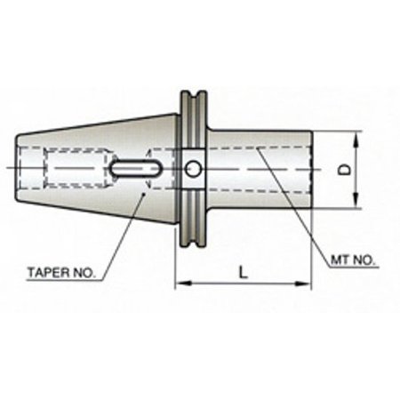 YG-1 TOOL CO Cat40 Morse Taper Holder #4 CK040